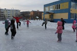 Занятия на катке